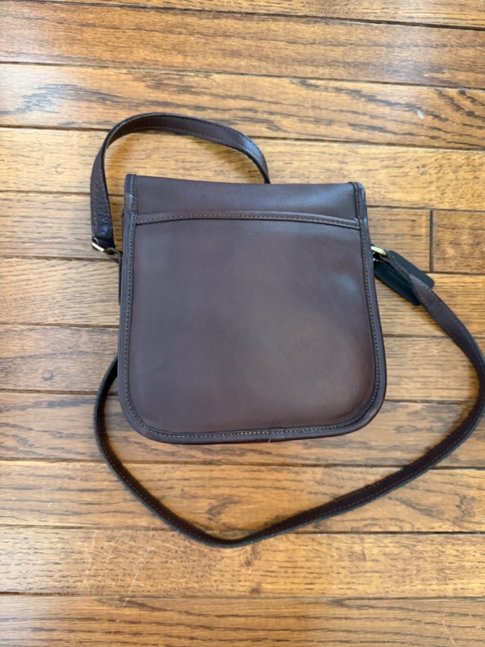 Vintage Coach #9076 Legacy Companion Flap Crossbody Brown Leather - Picture 5 of 7